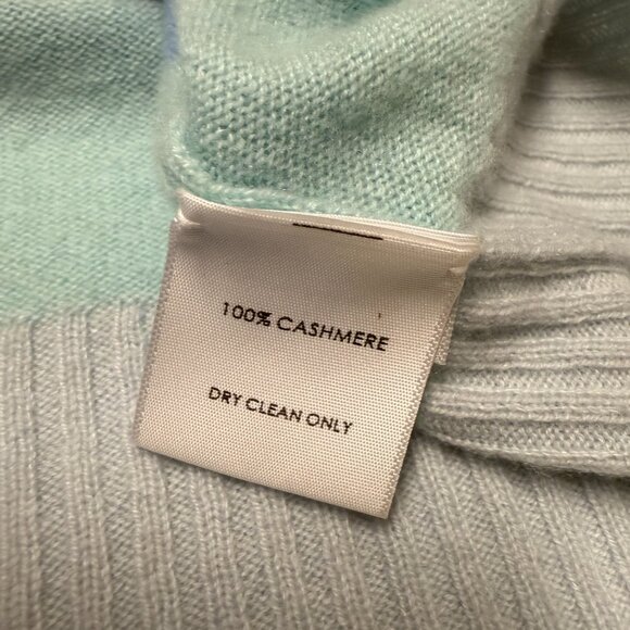 WHITE + WARREN Cashmere Rainbow Striped Sweater - Picture 7 of 8